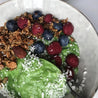 Green healthy smoothie bowl